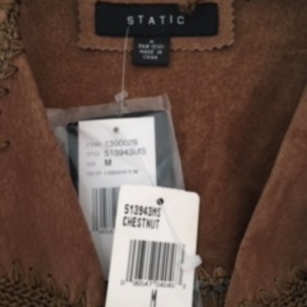 Brown suede jacket - Picture 5 of 6